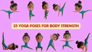 Fun Kids Yoga: 25 Easy Poses to Build Strength #yogaforbeginners