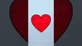 How to color a heart - Heart coloring for kids #art #coloring #coloringforkids