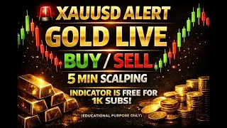 XAUUSD PRICE ALERT | 5-Min GOLD Signal Using My Indicator 🔥 (FREE for 1K Subs)