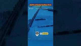Российский беспилотник-камикадзе, оснащенный терминалами Starlink!