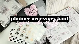 Canadian Planner Sticker and Acessories Haul Ft  SweetPaperBliss, Confetti Baby and ThePrettyPinkCo