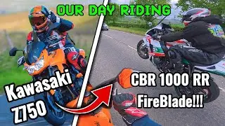 [4K] 2 Riders UPSET The Country Folk!!! CBR 1000 RR VS Z750