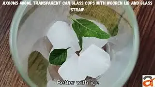 Axooms 🥤 Aesthetic Can Glass Cups Set | Perfect for Iced Drinks | #axooms