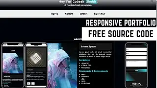 Html css javaScript portfolio website with full source code | codesh shubh