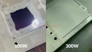 #laser machine/#laser cleaning machine Comparison of video cleaning efficiency between 100W and 300W