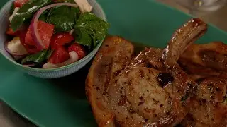 HONEY & CHIPOTLE PORK CUTLETS with Watermelon