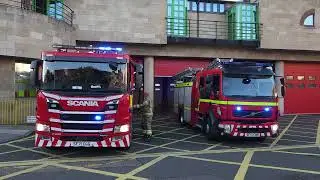 Scottish Fire and Rescue - Tollcross Pumpers and Ladder Responding