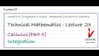 Technical Mathematics - Lecture 23