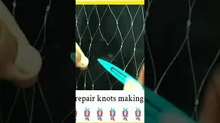 Cast Nets simple knots making tutorial #fishing #fish #net #cast