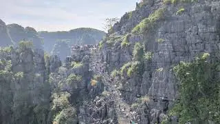 Watching People Hike Hang Mua Cave in Ninh Binh, Vietnam