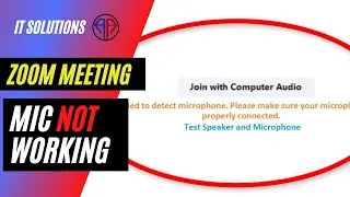 microphone not working in zoom meeting, how to fix microphone not detected in zoom meeting