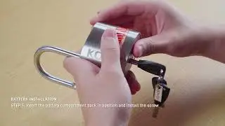 [KOVIX Steel Thunder Padlock KPQ] Battery Installation + Alarm Activation