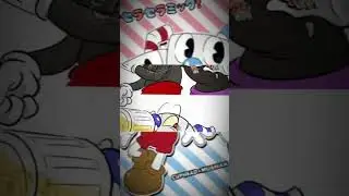 Cuphead e Mugman/Evil Cuphead e Vile Mugman(Cuphead And Mugman/Evil Cuphead And Vile Mugman)☕️❤️💜💙😇😈