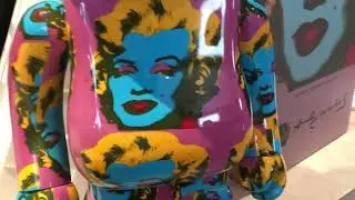 Unboxing my first 1000% BearBrick Andy Warhol, Marilyn Monroe collectible toy
