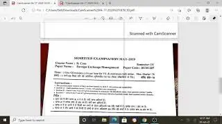 Previous year question papers of foreign exchange management (B.com 4th semester - DSMNR University)