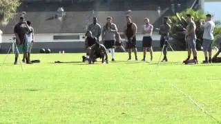10 yard split 1.49    40 yard dash 4.59