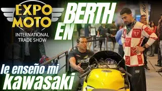 Me encuentro a berth oh, en Expo Moto y le ense&ntilde;o mi kawasaki ninja //luisito con su silla
