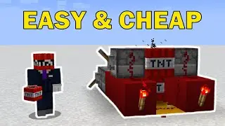 Easy Cheap TNT Cannons you can build in Minecraft