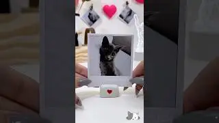 Cutest DIY Photo Holder Ever 🤍#coldporcelain #cutedecor #hadmade #diyhomedecor #creativecrafts #diy