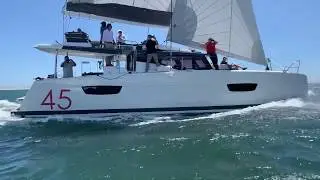 Fountaine Pajot New 45 sailing video