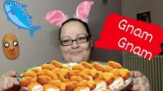 MUKBANG: NUGGETS AL MERLUZZO-CROCCHE' DI PATATE - MAIONESE FATTA DA ME ☺️