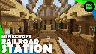 Minecraft Survival Mode | Railroad Main Station! | Building Timelapse