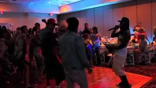 V.I.C crashes wedding during 