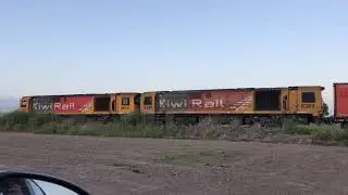 DL 9613 9383 with freight passing DL 9072 with freight passing Te kowhai east road crossing NIMT