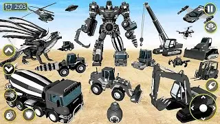 Mech Robot Transforming: Multi Robot Car Dino Tank Transform Game 2023 #2 - Android iOS Gameplay