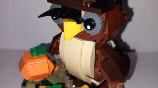 Lego halloween owl with sound#lego #stopmotionstudio #legoanimation