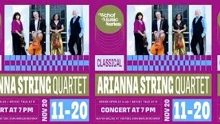 WCHOF Music Series: Arianna String Quartet