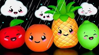 Rain Rain Go Away | Dancing Fruit | Little Hues Baby Sensory Video
