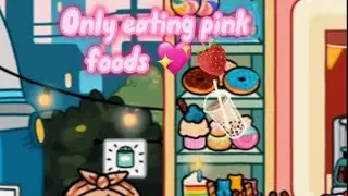 ONLY EATING PINK FOODS 🌸🌺🌷💖🍓🍎.  #preppyyyy #tocalifeworld #fypシ゚viral