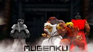 Dark Sakura vs Evil Ryu, Evil Ken RR, Riot Ken, Darkflare Akuma! Street Fighter MUGEN
