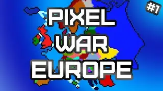 Pixel War Europe #1 &ndash; Strategic AI War, Country Elimination & Full Map Conquest Begins!