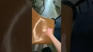ASMR on my slime caramel chair #asmr #asmrsounds #slime