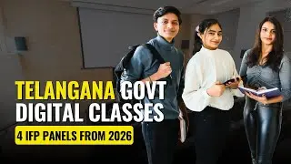 Telangana Digital Classes for Intermediate Students | 430 Junior Colleges | 4 IFP Panels from 2026