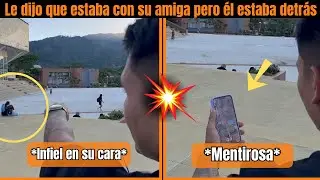 🫢👉 Le DIJO que estaba con su AMIGA… sin saber que su NOVIO estaba DETRÁS de ELLA...
