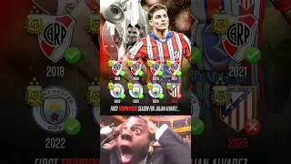 Alvarez Experienced First 𝑻𝑹𝑶𝑷𝑯𝒀𝑳𝑬𝑺𝑺 Season, Just Year After Leave Man City to Join Atletico Madrid
