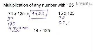 Multiplication of any number with 125 | Vedic Maths trick | #vedicmathstricks