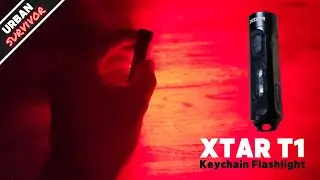 XTAR T1 Keychain Flashlight (500 lumens, Red + Green + Blue + UV side LEDS, USB-C)