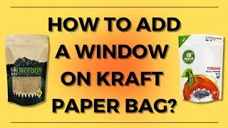 Custom Kraft Paper Bag with Clear Window