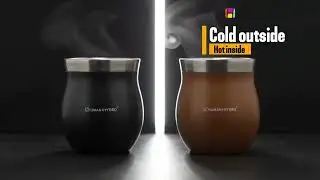 Human Hydro Stainless Steel Mugs Showcase | 150 ml Kulhad (Light/Dark Brown) + 240 ml Mug