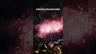 Busan Fireworks Festival &mdash; Gwangalli Beach sky lights up! ✨ | Gwangan Bridge.