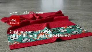 Custom Promotional Towels with Sublimation Printed Border | Sublimation Border Towels | Logo Towels
