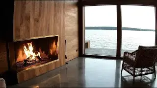 Ultimate Cozy Fireplace Ambience 🔥 Lakeside Retreat for Deep Sleep & Study Relaxation 😌