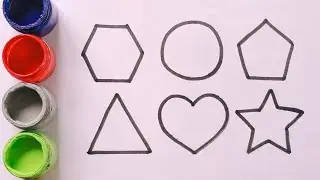 2d Shapes drawing activity learning video, Shapes drawing for toddlers, Preschool learning, 118