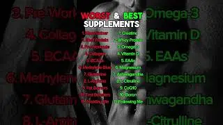 Best Supplement & Worst 😱 #supplements #bestsupplement #gymmotivation #bodybuildingmotivation #fit