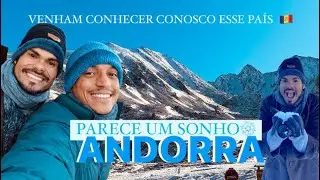 VIMOS NEVE PELA PRIMEIRA VEZ / andorra / conhecendo o mundo .