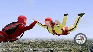 Category D (AFF) Dive Flow 2 - Skydiving Training - Freefall Skills